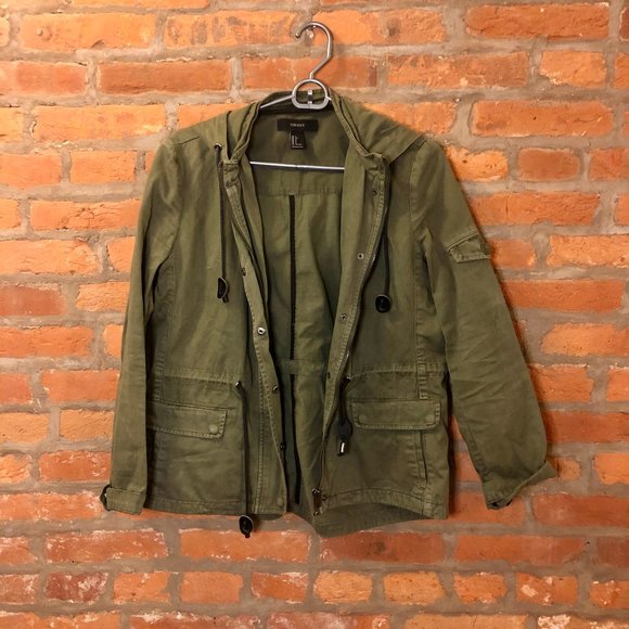 F21 Hooded Utility Style Jacket - Picture 2 of 7